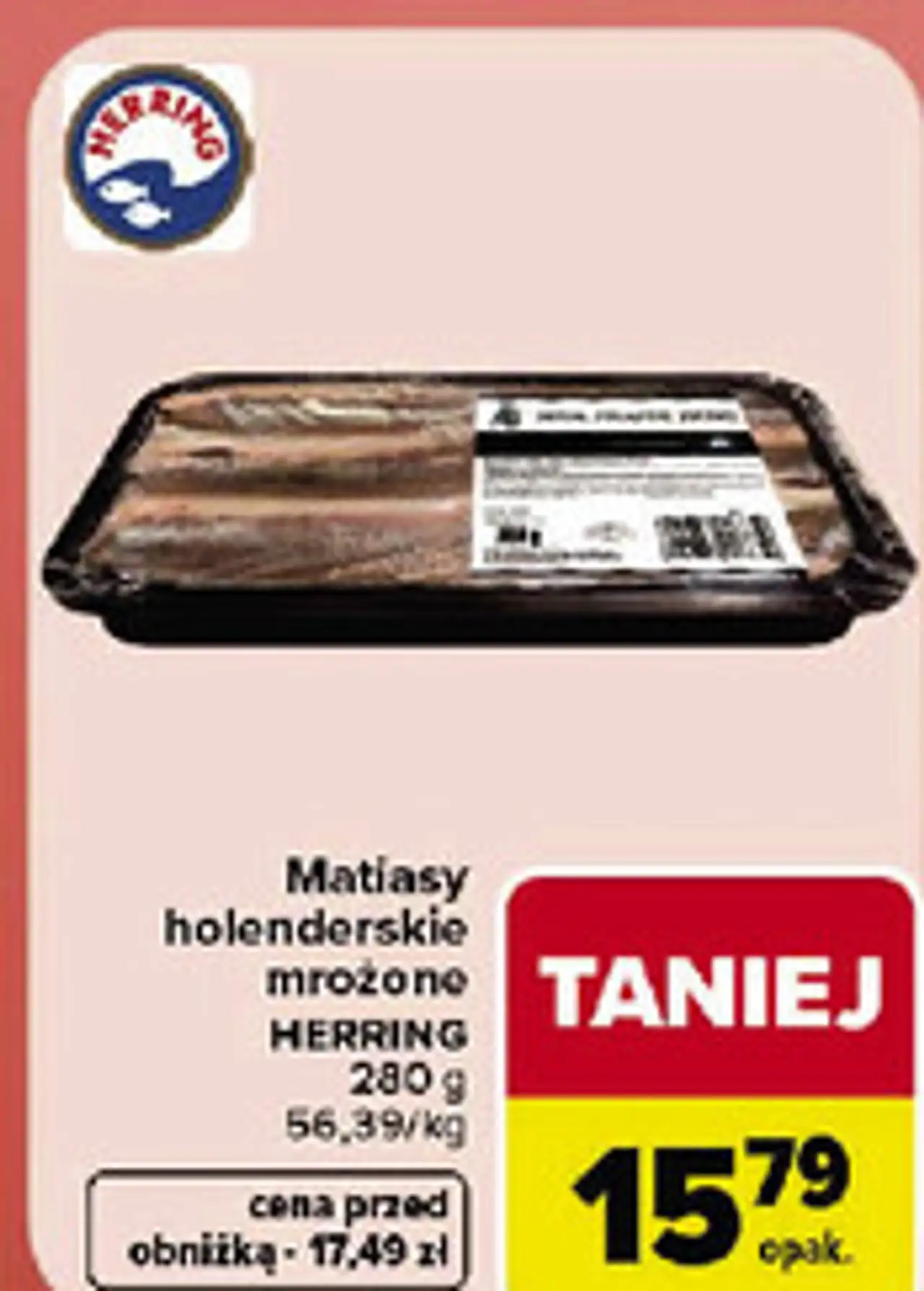 Matiasy holenderskie mrożone HERRING