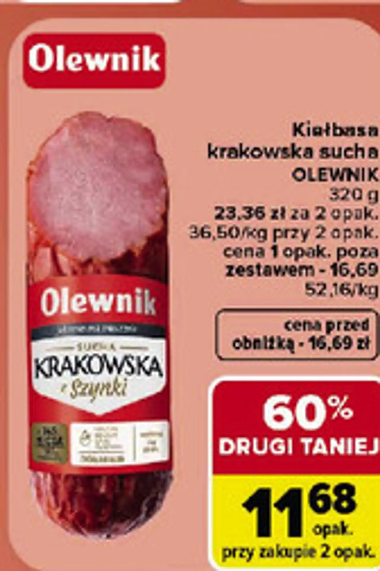 Kiełbasa krakowska sucha Olewnik