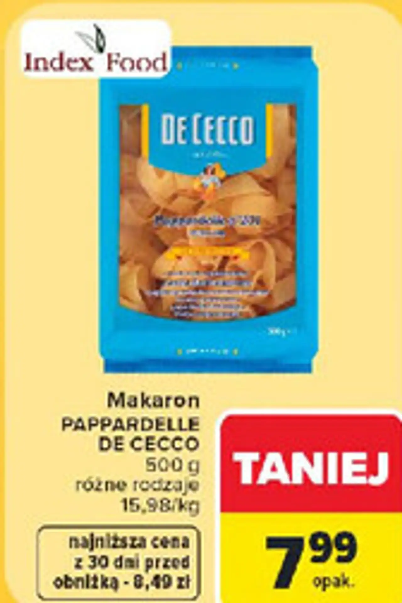 Makaron Pappardelle De Cecco