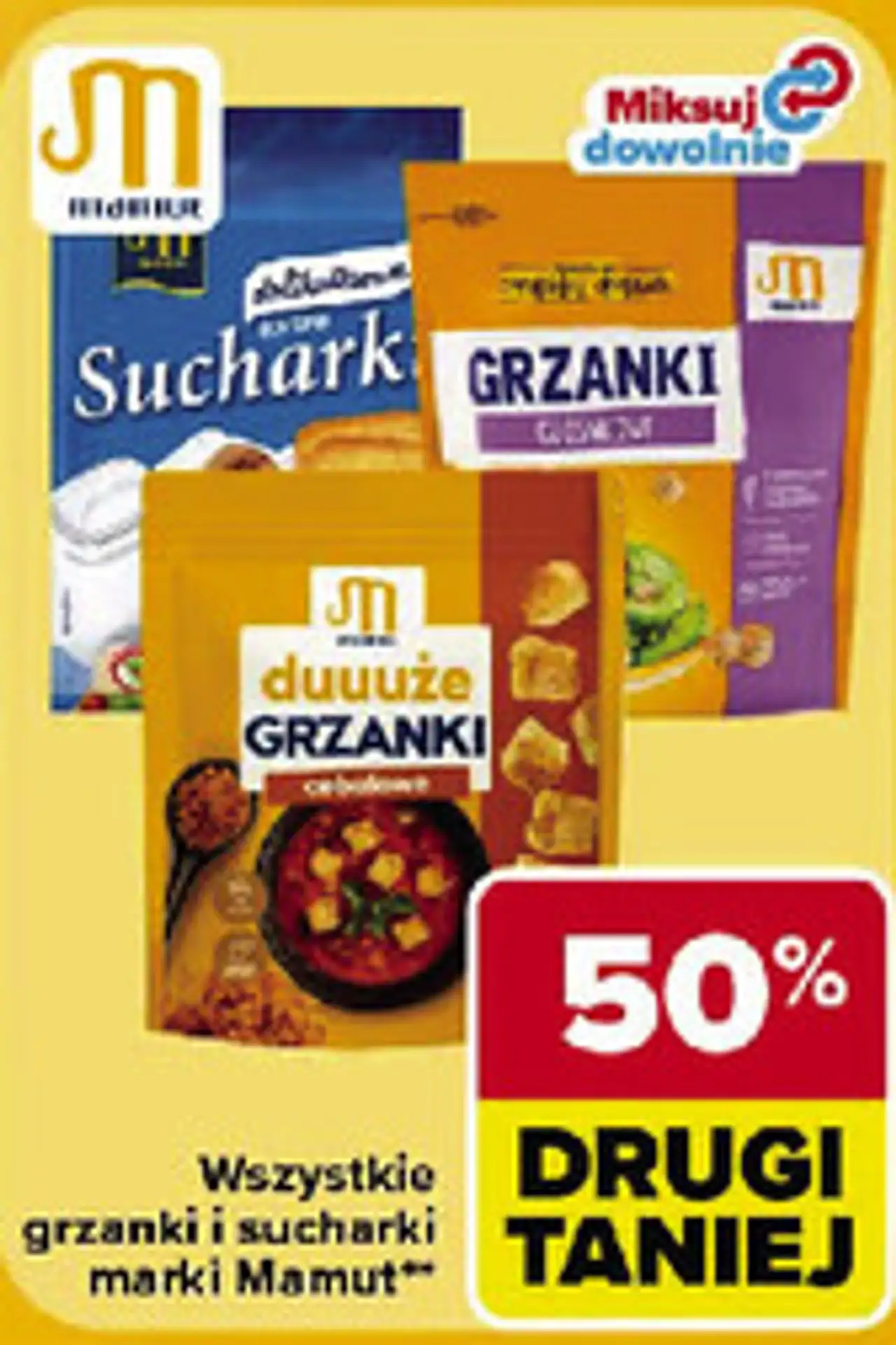 Wszystkie grzanki i sucharki marki Mamut