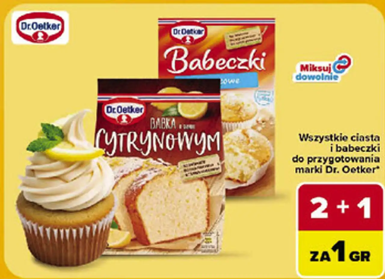 Wszystkie ciasta i babeczki do przygotowania marki Dr. Oetker