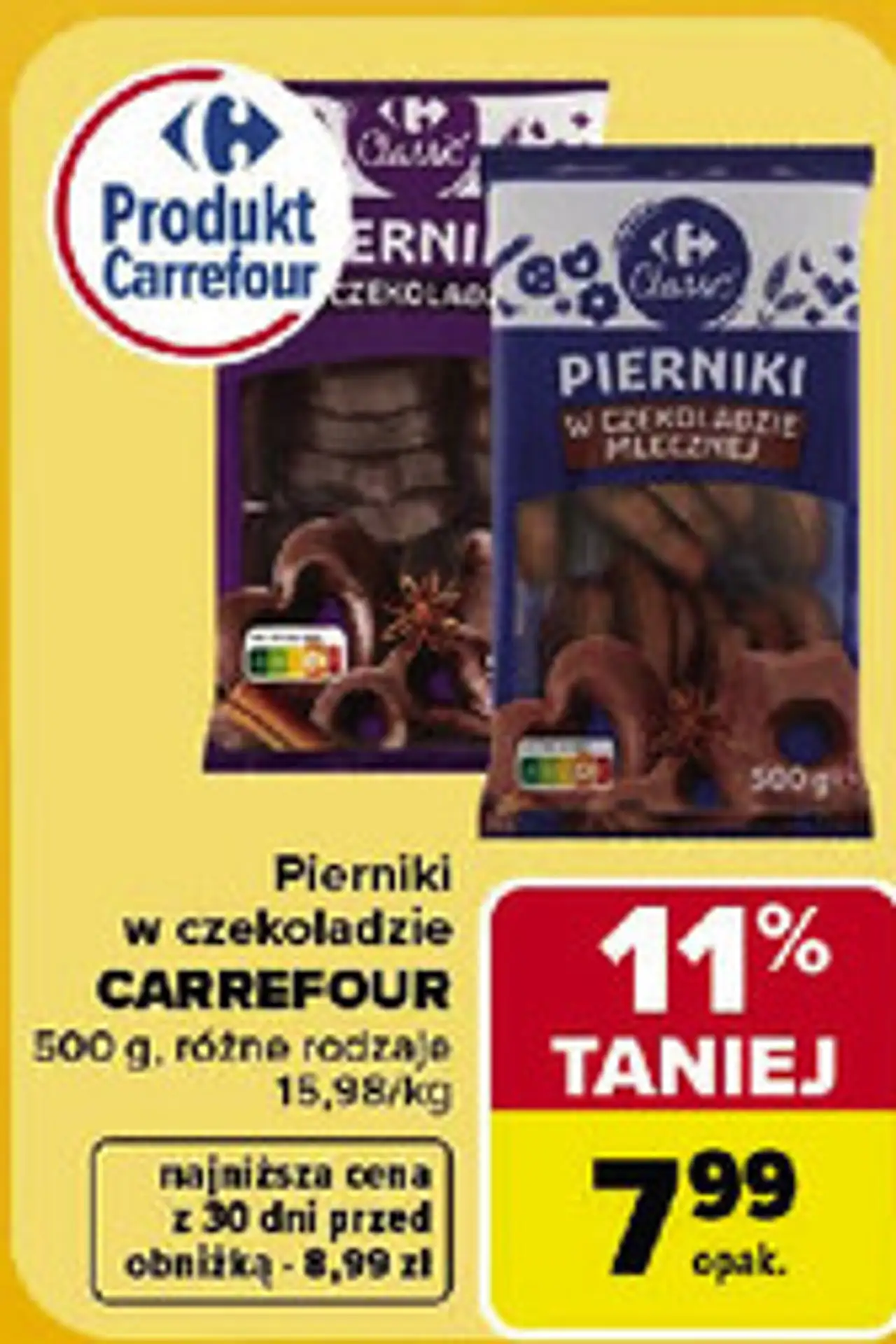 Pierniki w czekoladzie Carrefour Classic