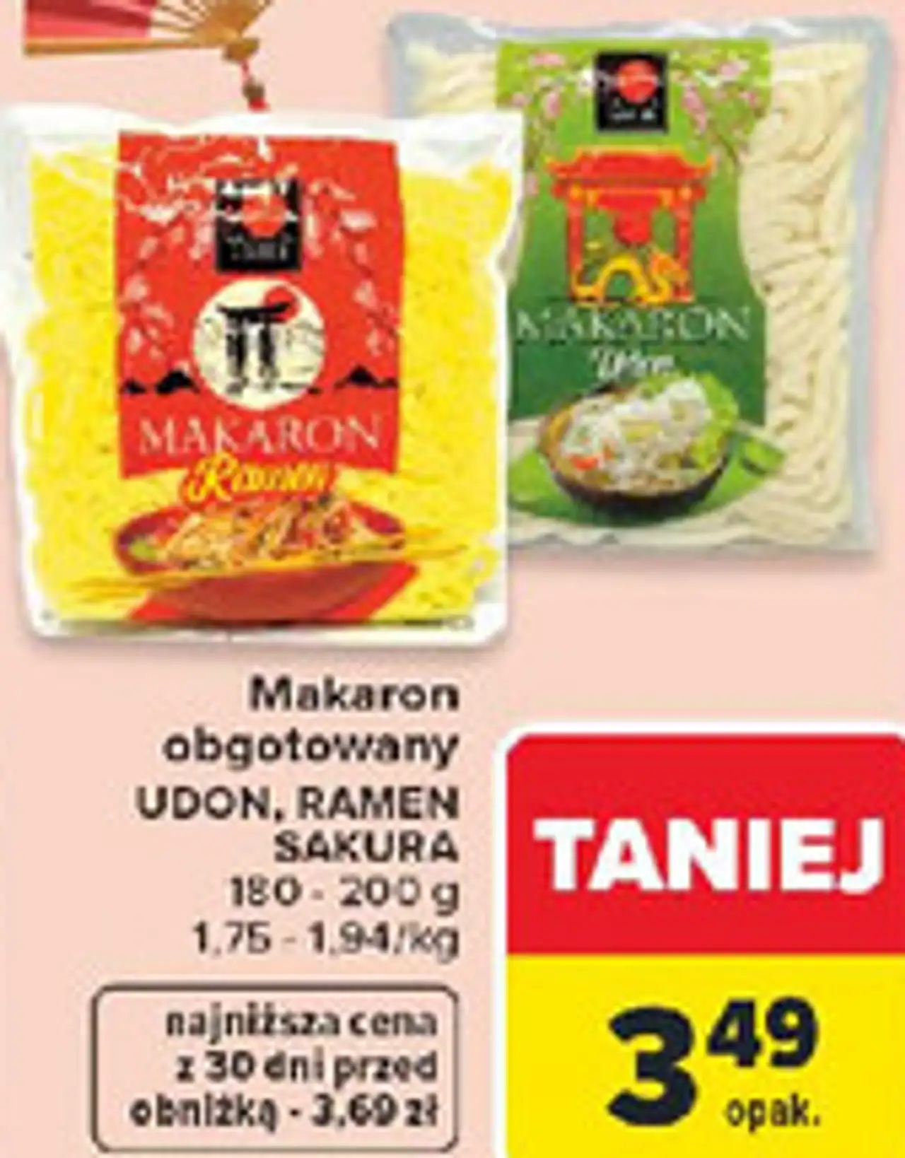 Makaron obgotowany UDON, RAMEN SAKURA