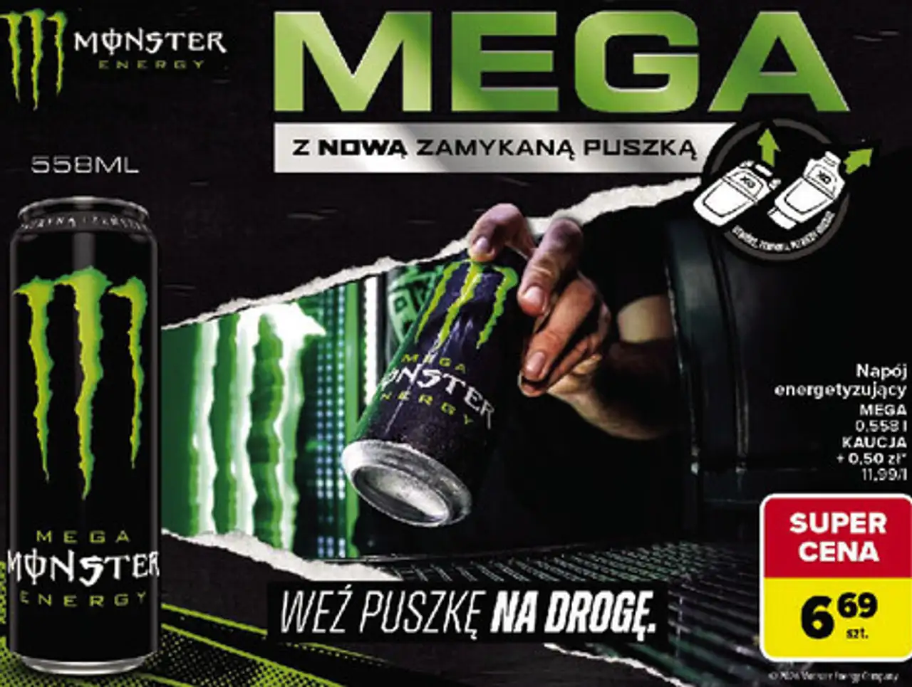 Napój energetyzujący Monster Energy Mega