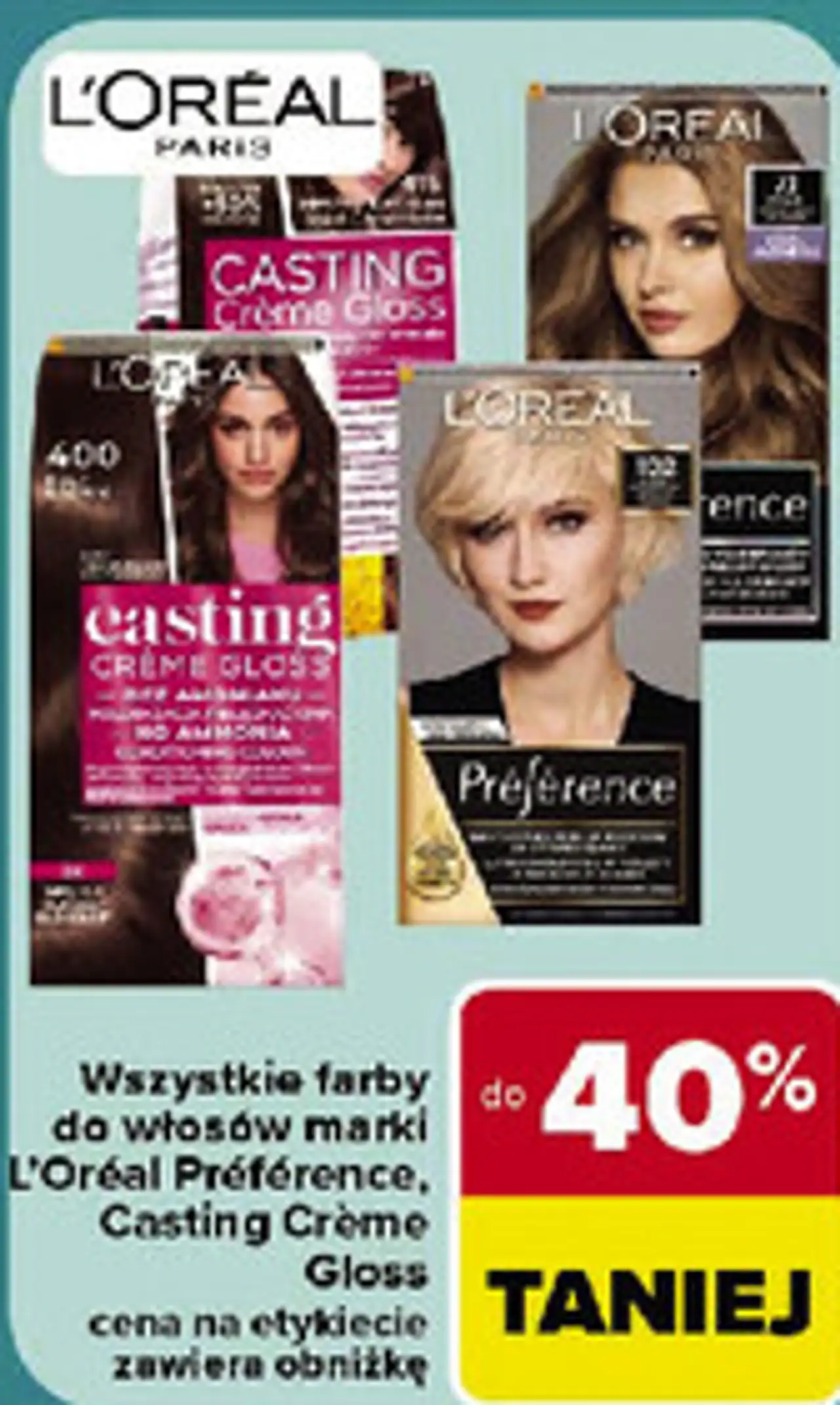 Wszystkie farby do włosów marki L'Oréal Préférence, Casting Crème Gloss