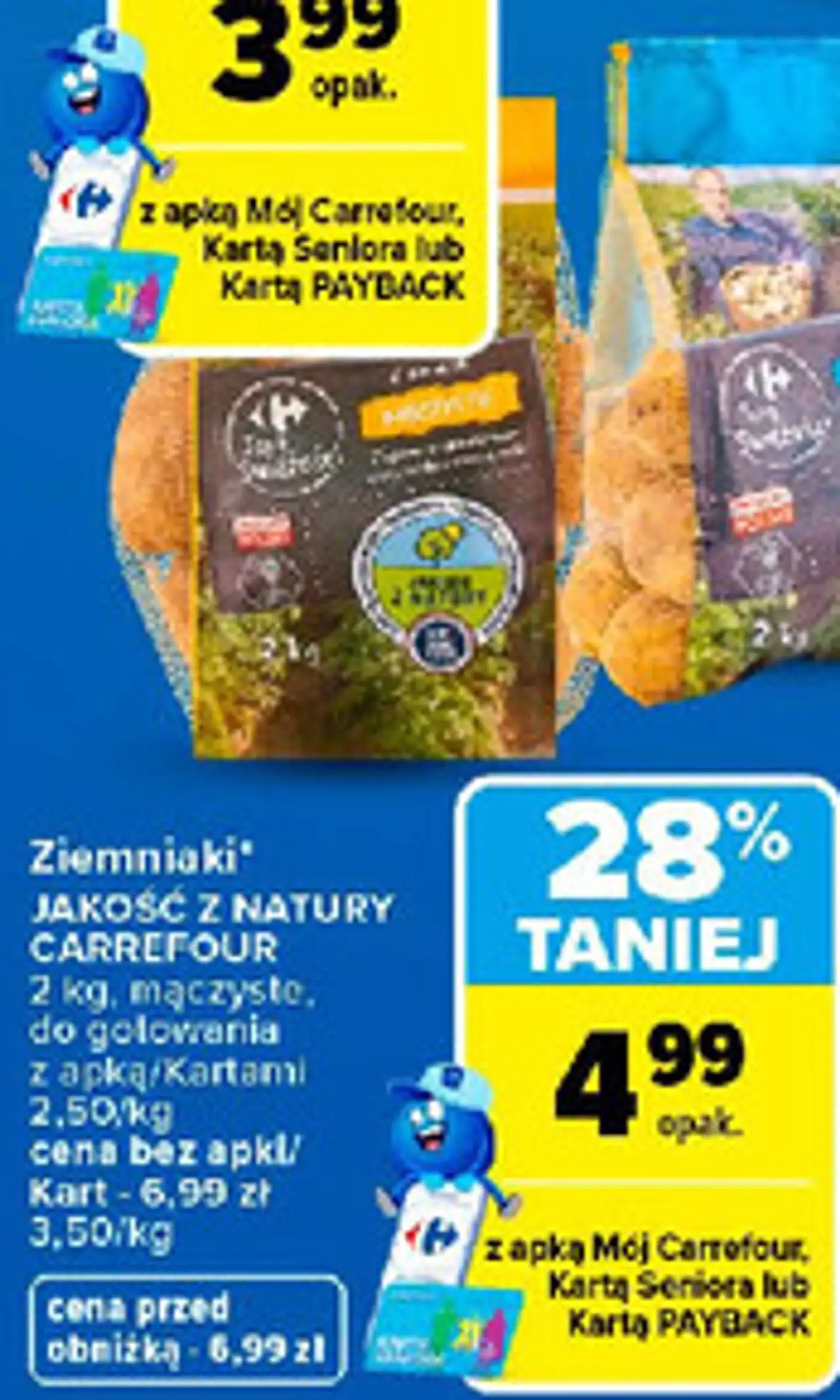 Ziemniaki mączyste do gotowania JAKOŚĆ Z NATURY CARREFOUR