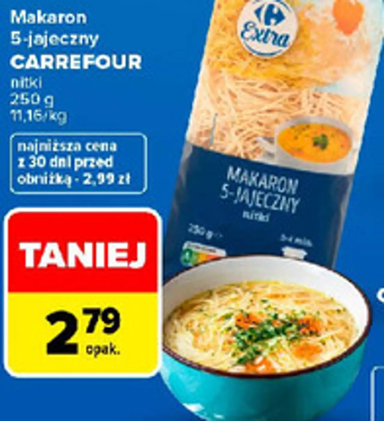 Makaron 5-jajeczny CARREFOUR nitki