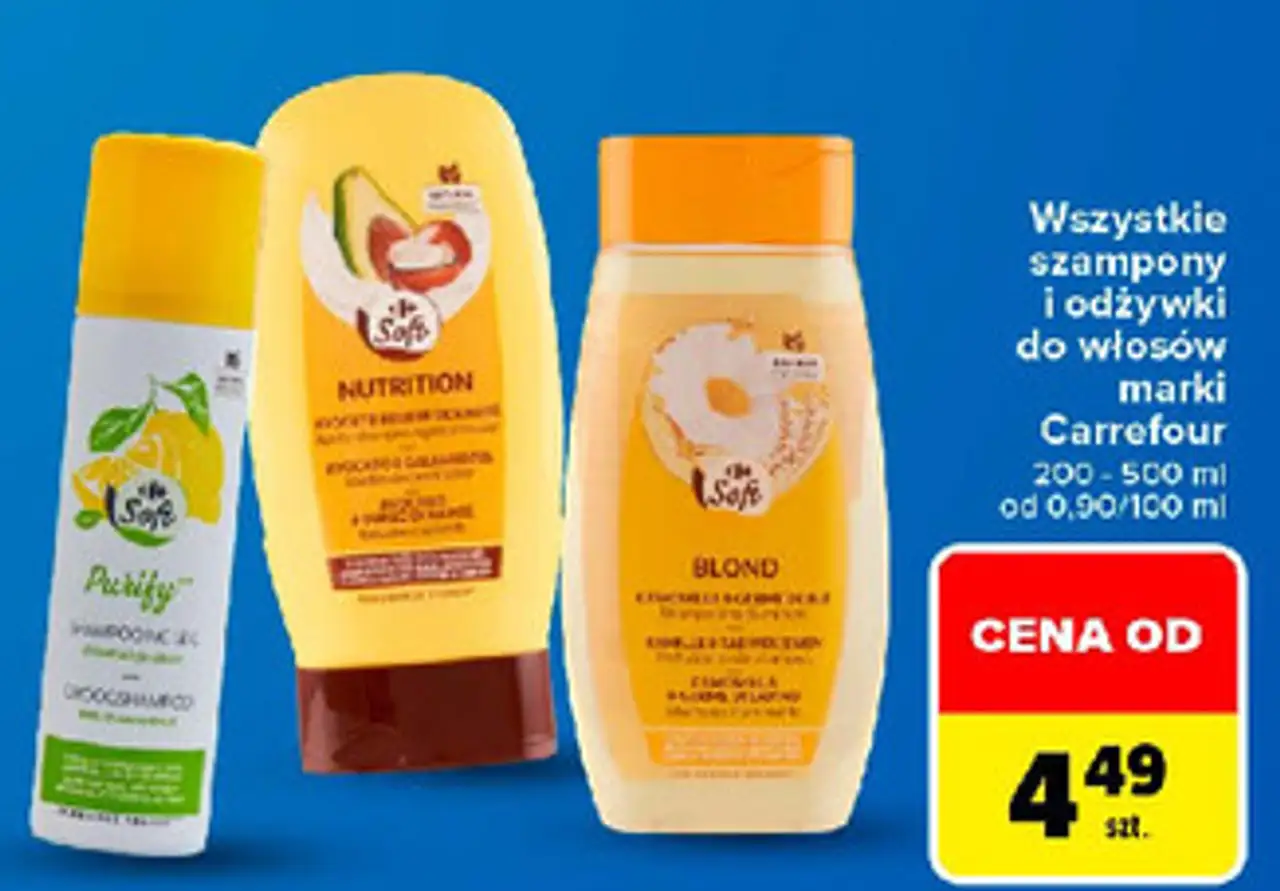 Odżywka do włosów z ekstraktem awokado i masłem shea Carrefour Soft