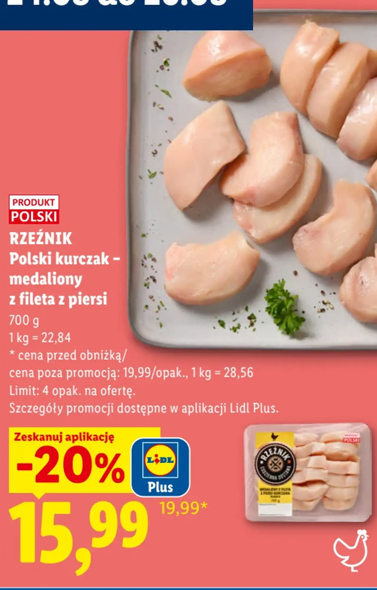 Rzeźnik Polski kurczak - medaliony z fileta z piersi