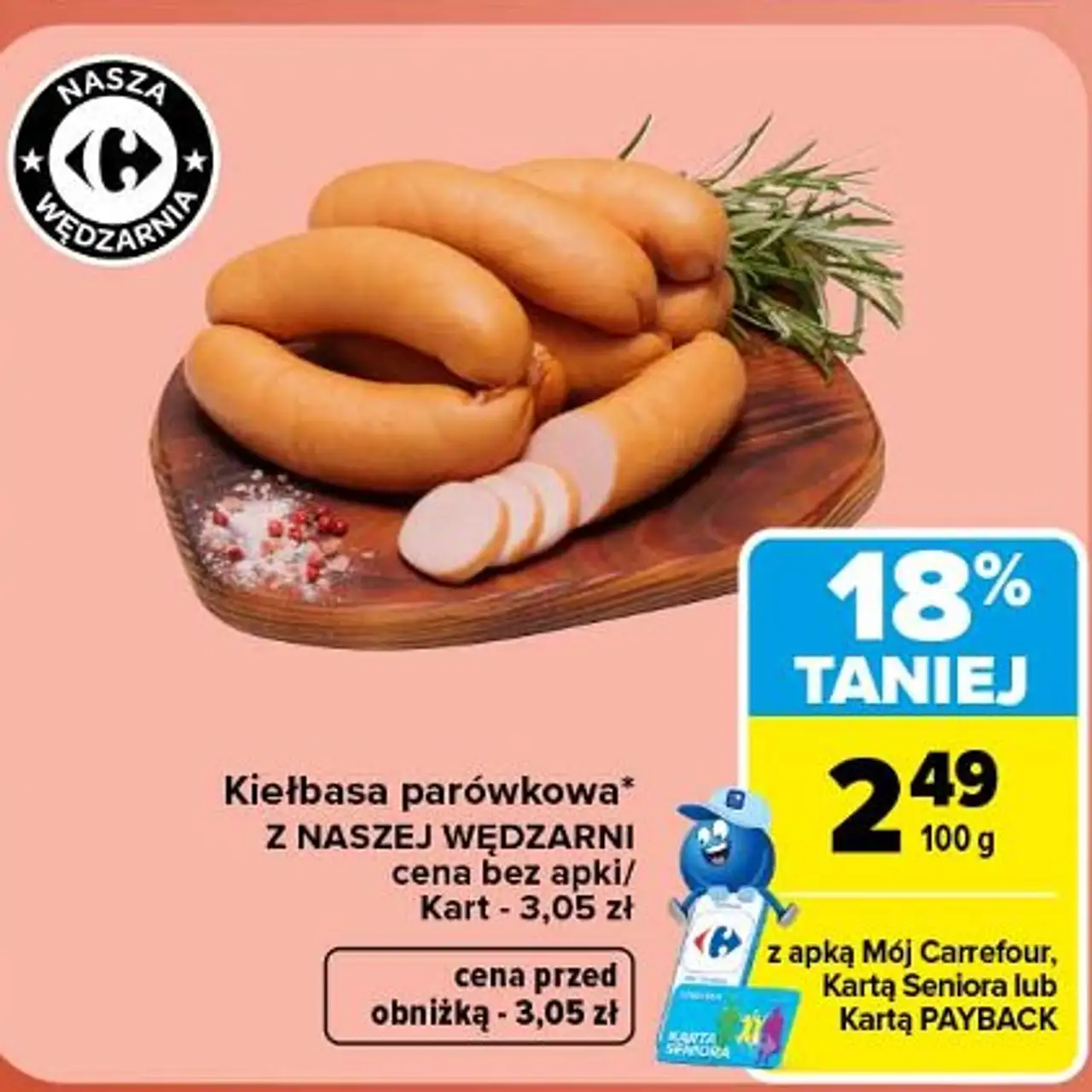 Kiełbasa parówkowa Z Naszej Wędzarni
