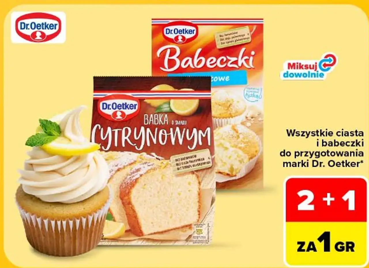 Wszystkie ciasta i babeczki do przygotowania marki Dr. Oetker