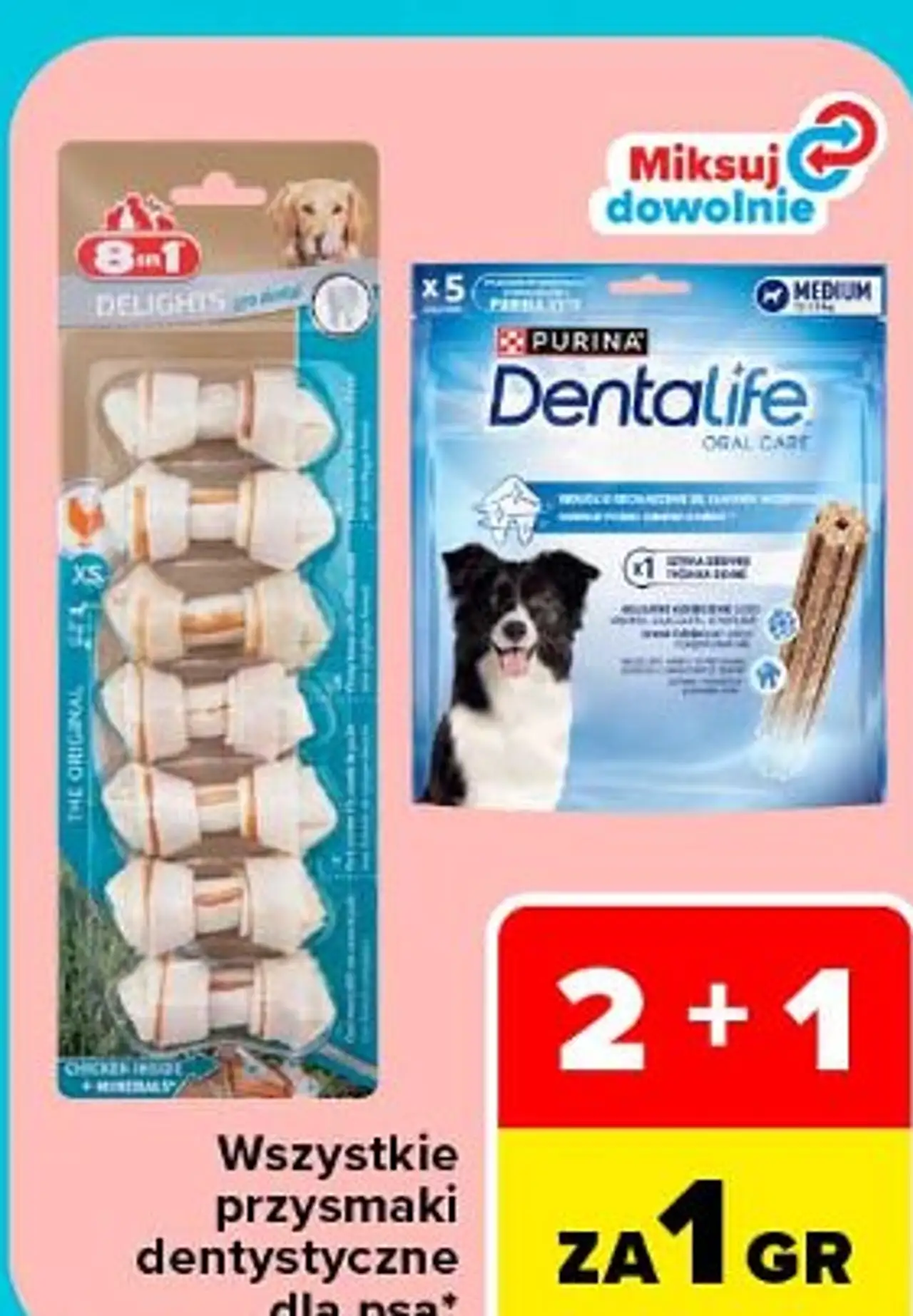 Przysmaki dentystyczne dla psa Delights, Dentalife