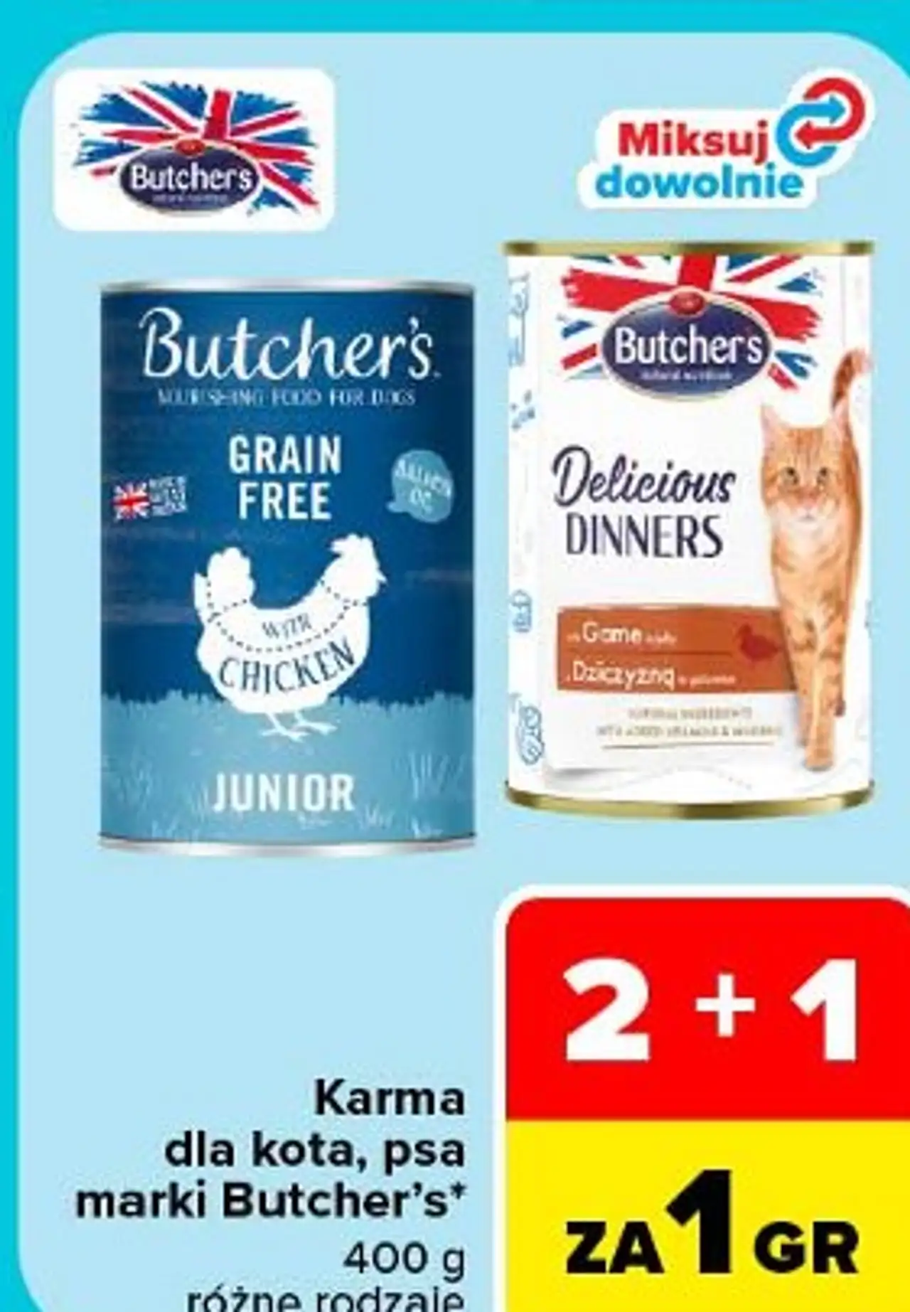 Karma dla kota, psa marki Butcher's