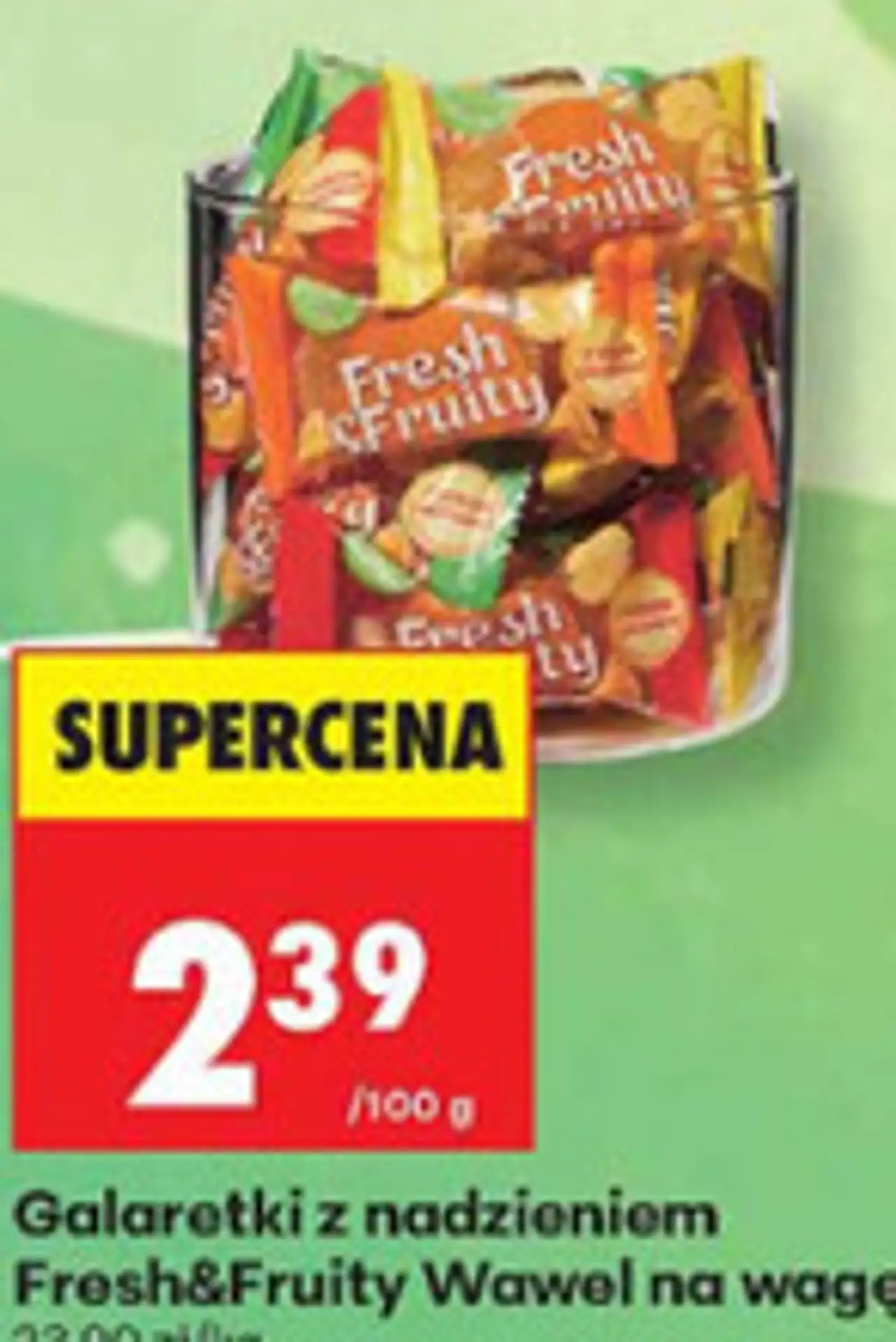 Galaretki z nadzieniem Fresh&Fruity Wawel na wagę