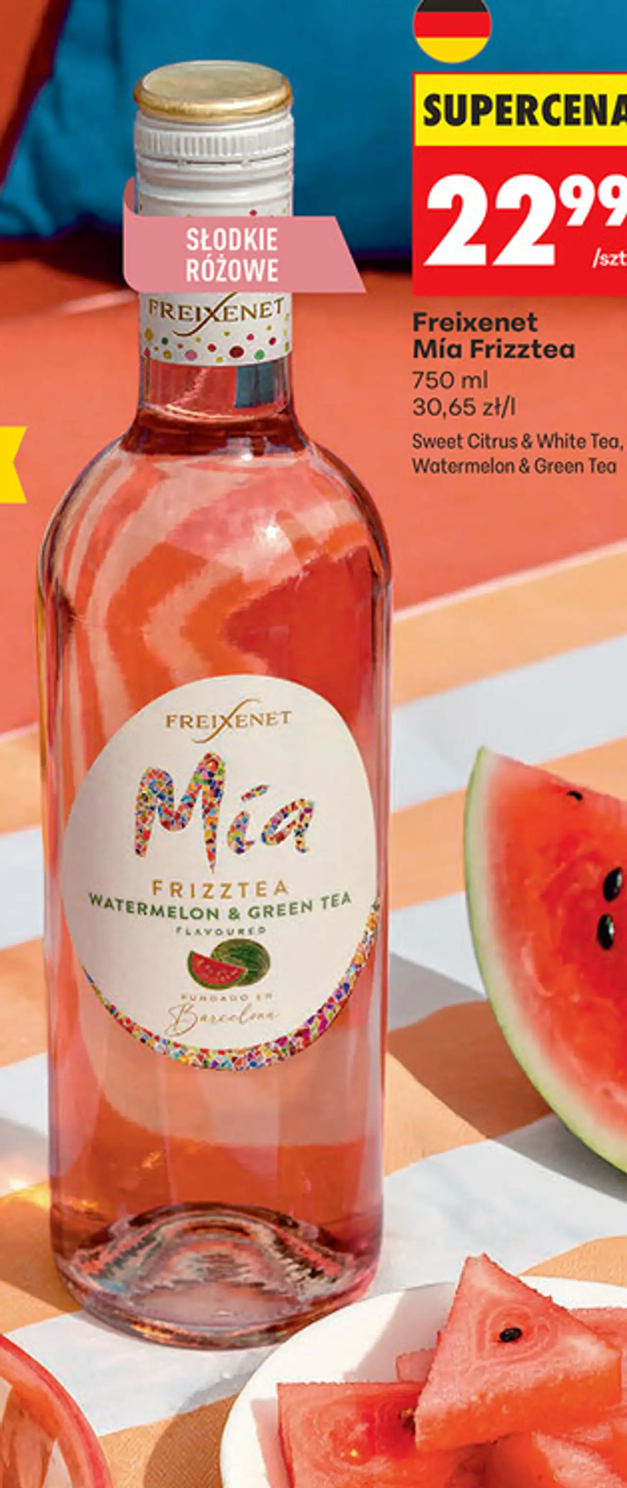 Freixenet Mia Frizztea Słodkie Różowe Watermelon & Green Tea