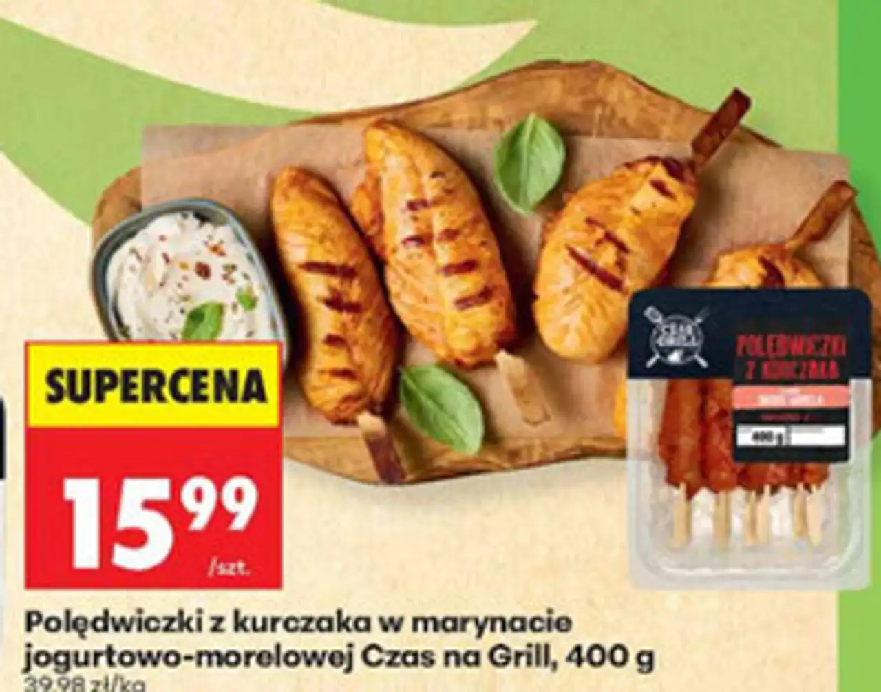 Polędwiczki z kurczaka w marynacie jogurtowo-morelowej Czas na Grill, 400 g