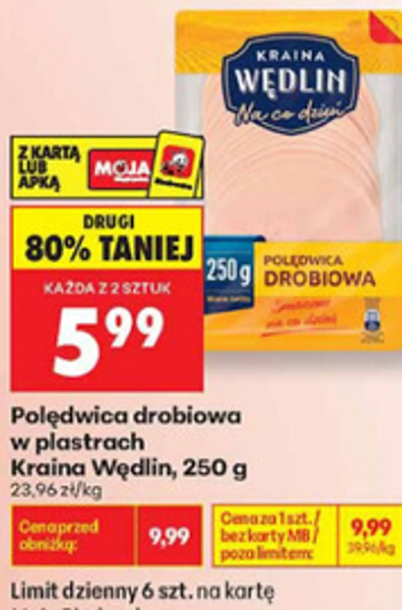 Polędwica drobiowa w plastrach Kraina Wędlin