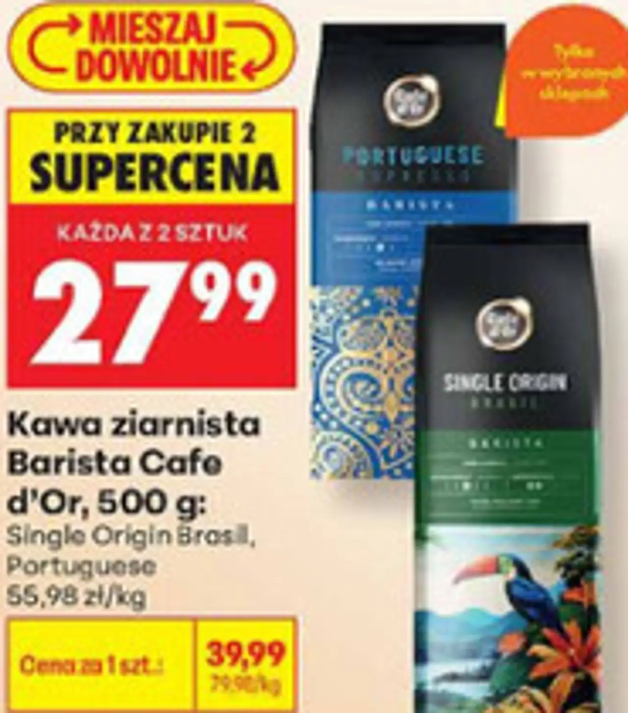 Kawa ziarnista Barista Cafe d'Or, 500 g