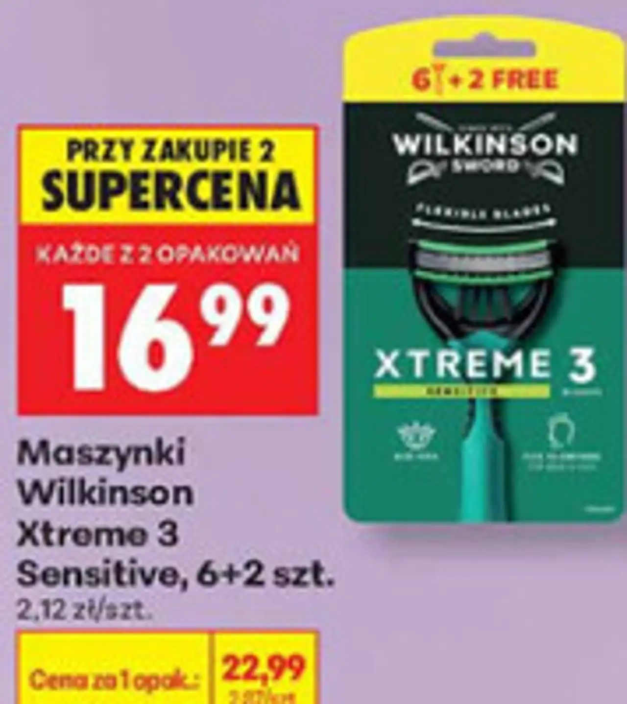 Wilkinson Xtreme 3 Sensitive Maszynki