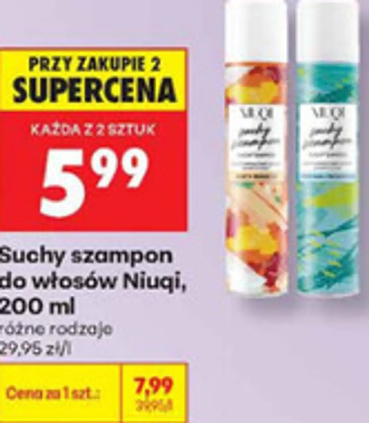 Suchy szampon do włosów Niuqi