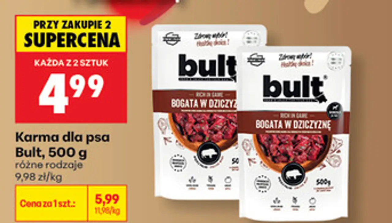 Karma dla psa Bult, 500 g