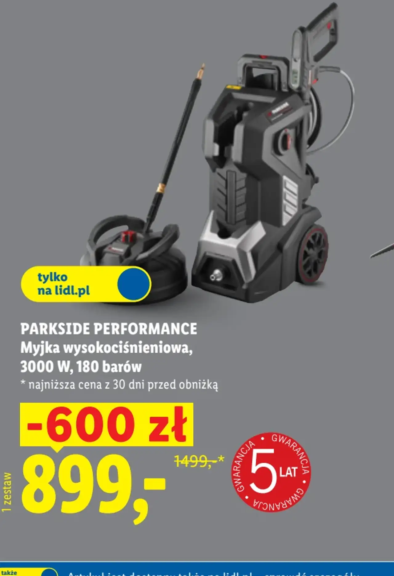 PARKSIDE PERFORMANCE Myjka wysokociśnieniowa, 3000 W, 180 barów