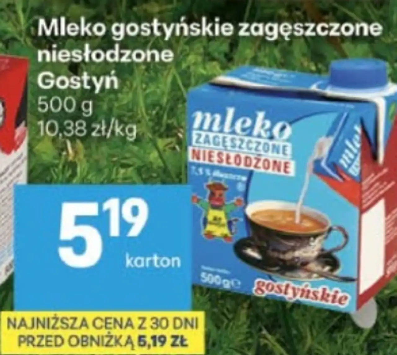 Mleko gostyńskie zagęszczone niesłodzone Gostyń