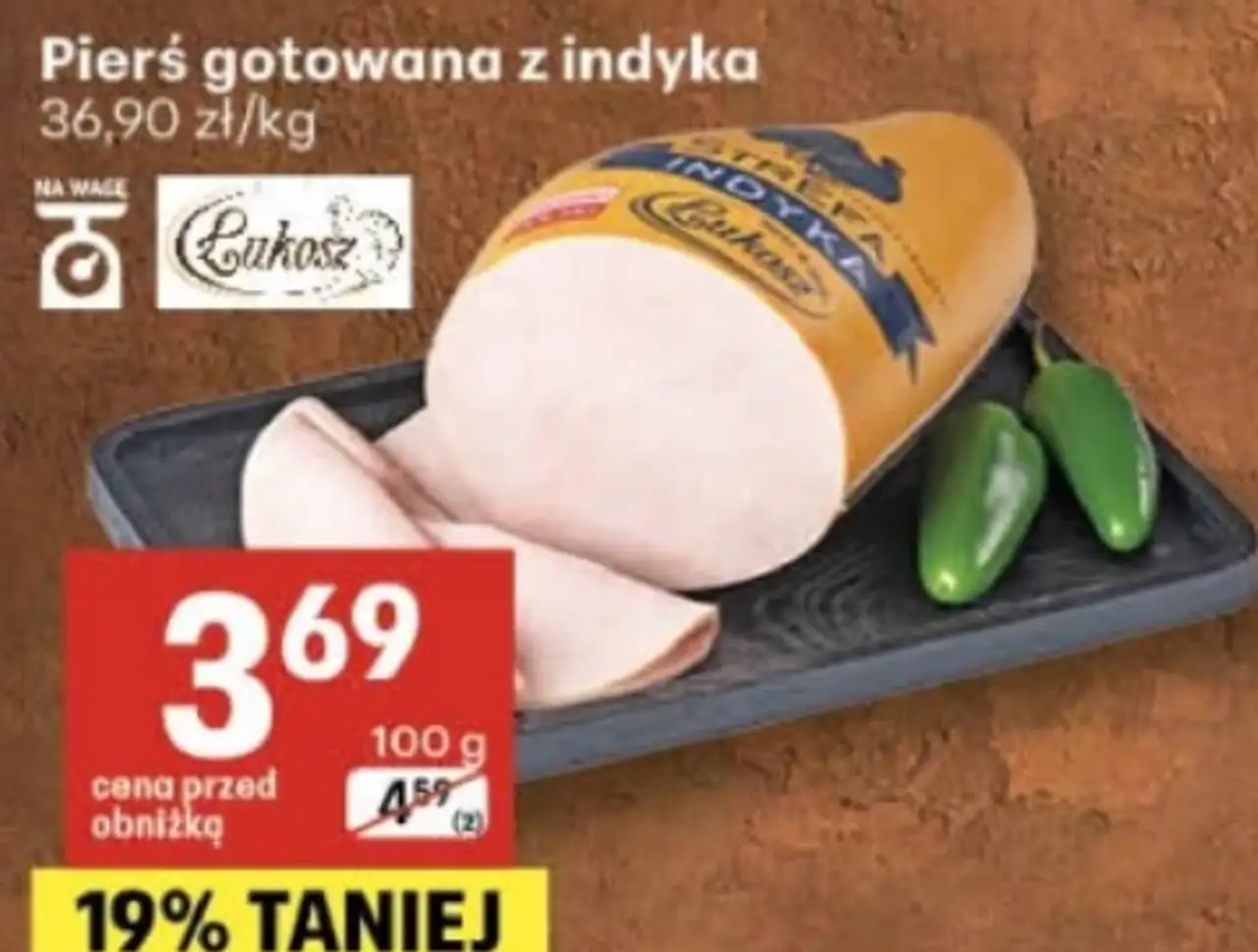 Pierś gotowana z indyka Łukosz