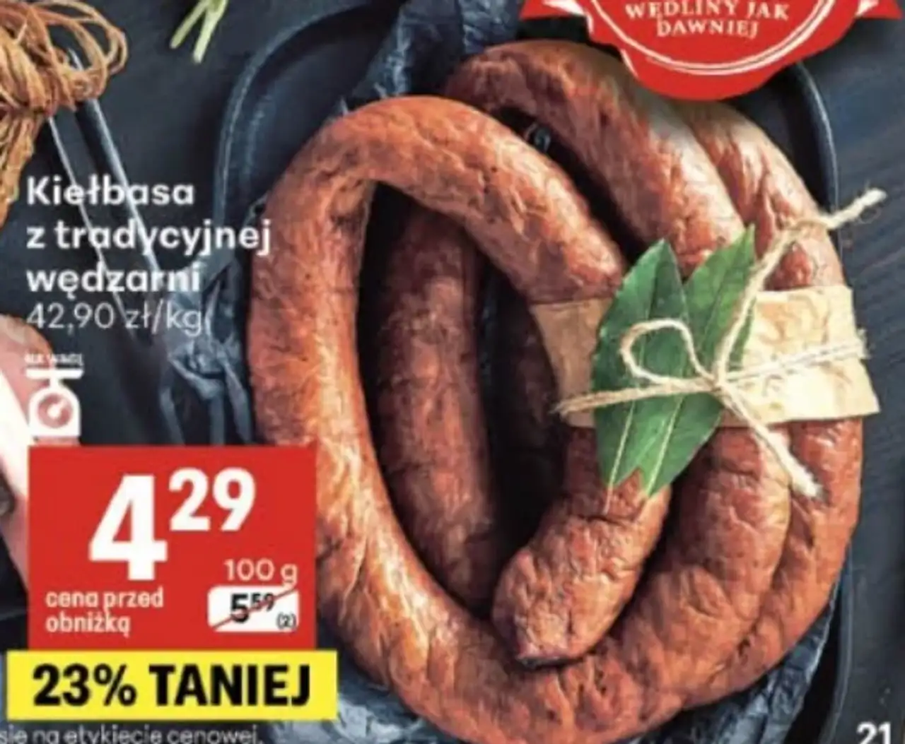Kiełbasa z tradycyjnej wędzarni Szlachecka Wędzarnia
