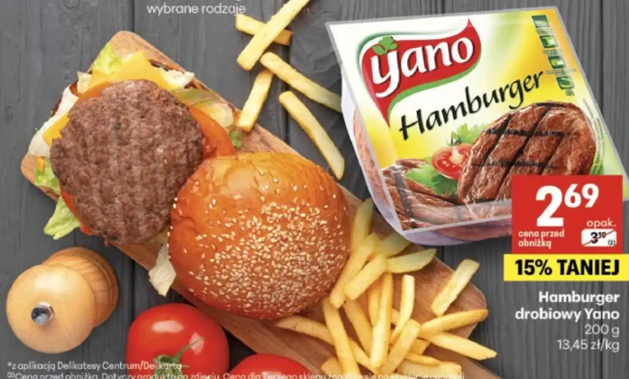 Hamburger drobiowy Yano