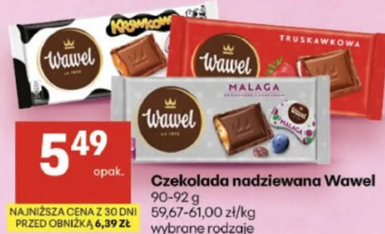 Czekolada nadziewana Wawel