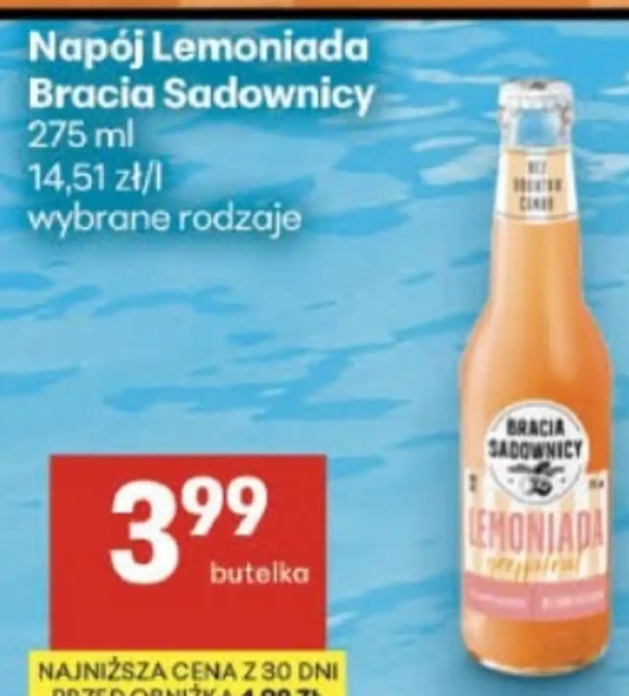 Napój Lemoniada Bracia Sadownicy