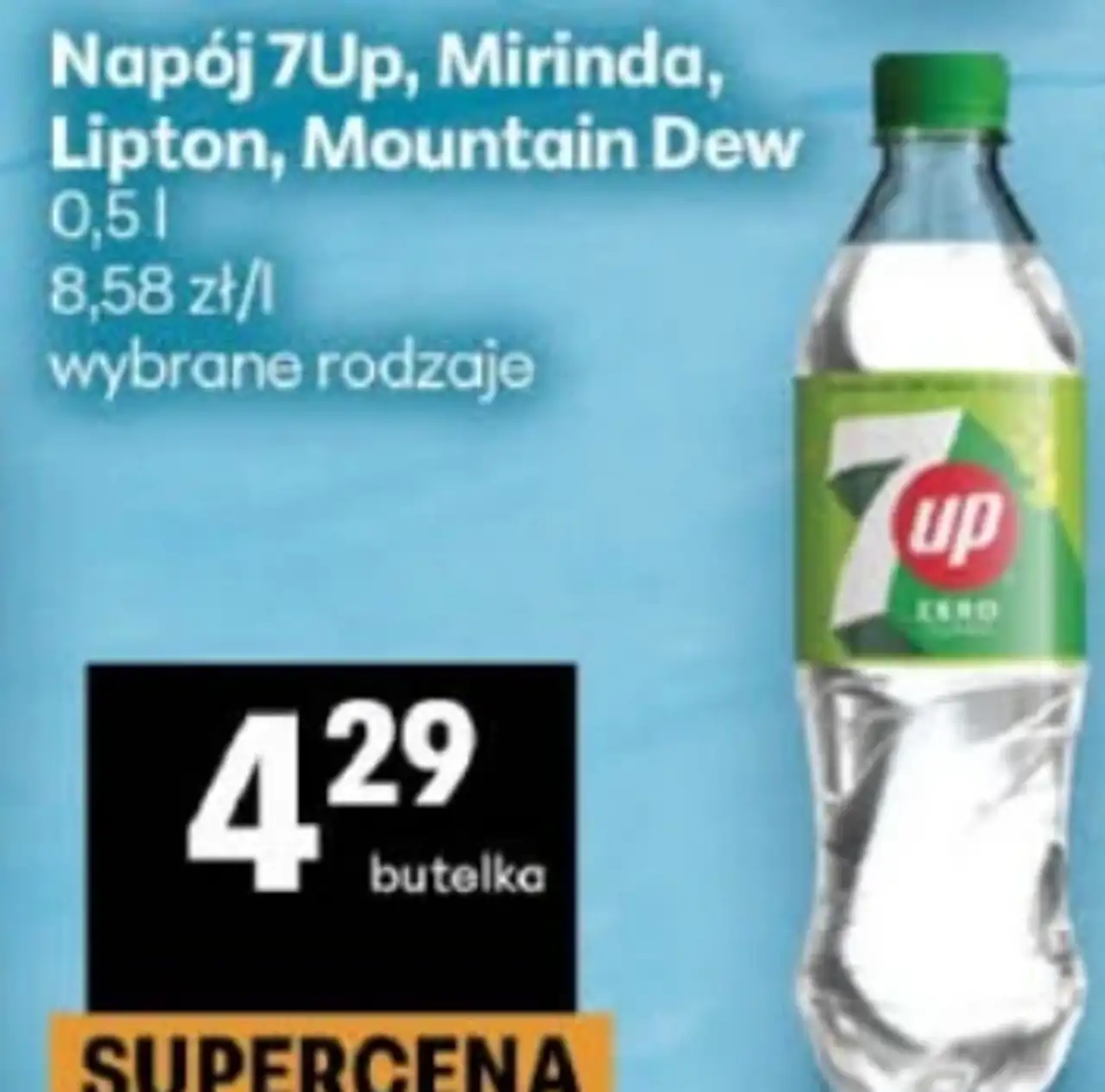 Napój 7Up, Mirinda, Lipton, Mountain Dew