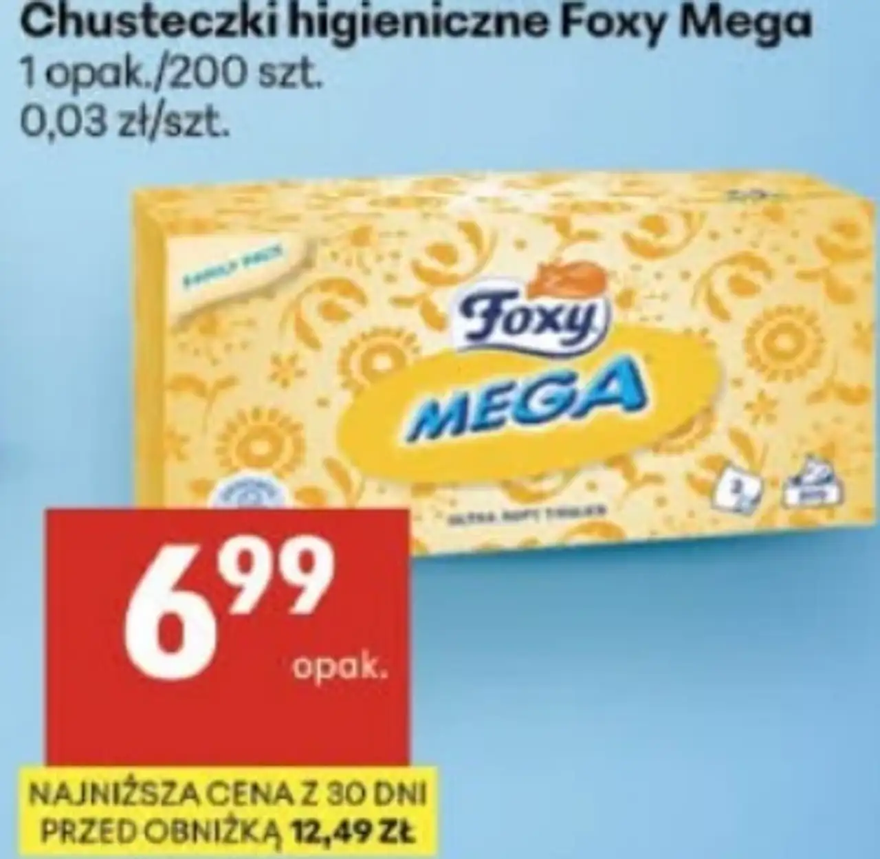 Chusteczki higieniczne Foxy Mega
