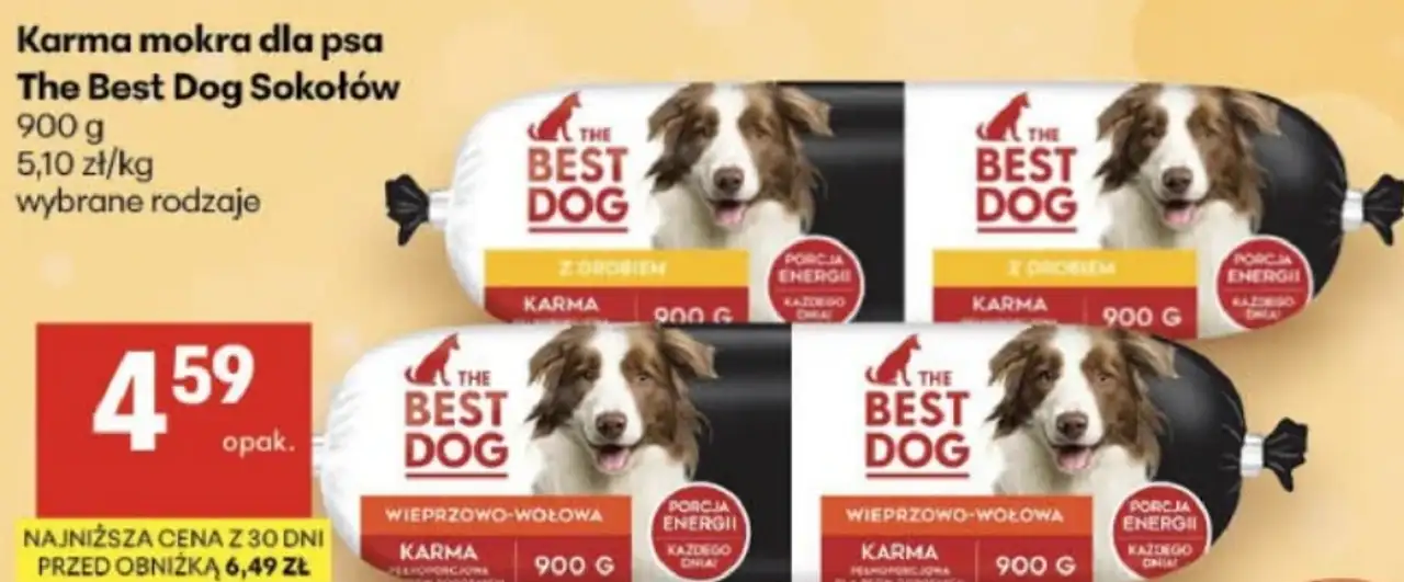 Karma mokra dla psa The Best Dog Sokołów