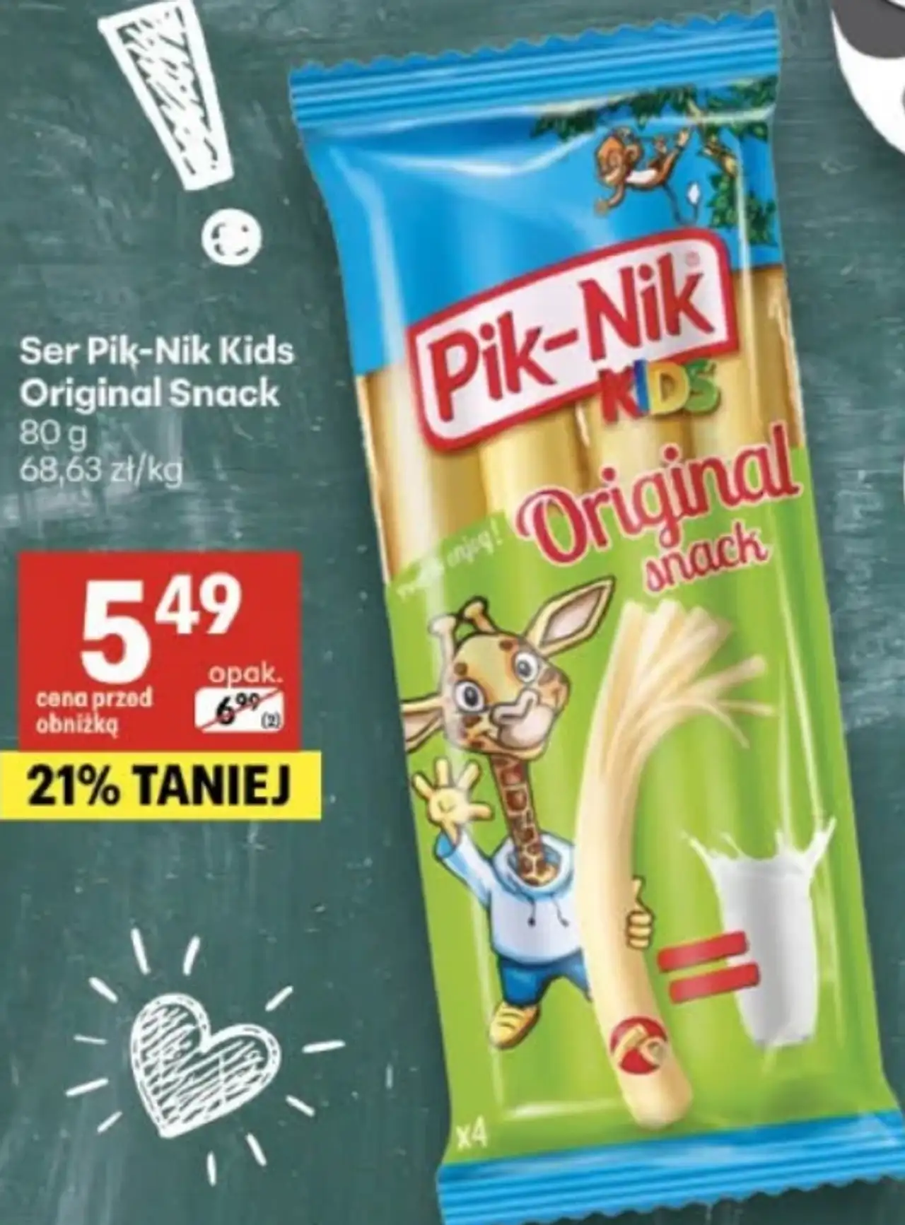 Ser Pik-Nik Kids Original Snack 80 g