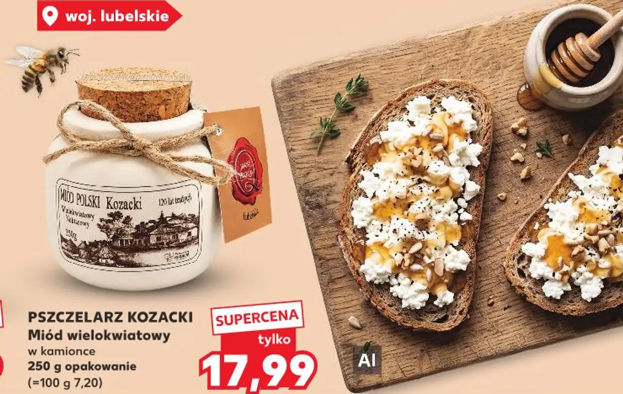 PSZCZELARZ KOZACKI Miód wielokwiatowy w kamionce