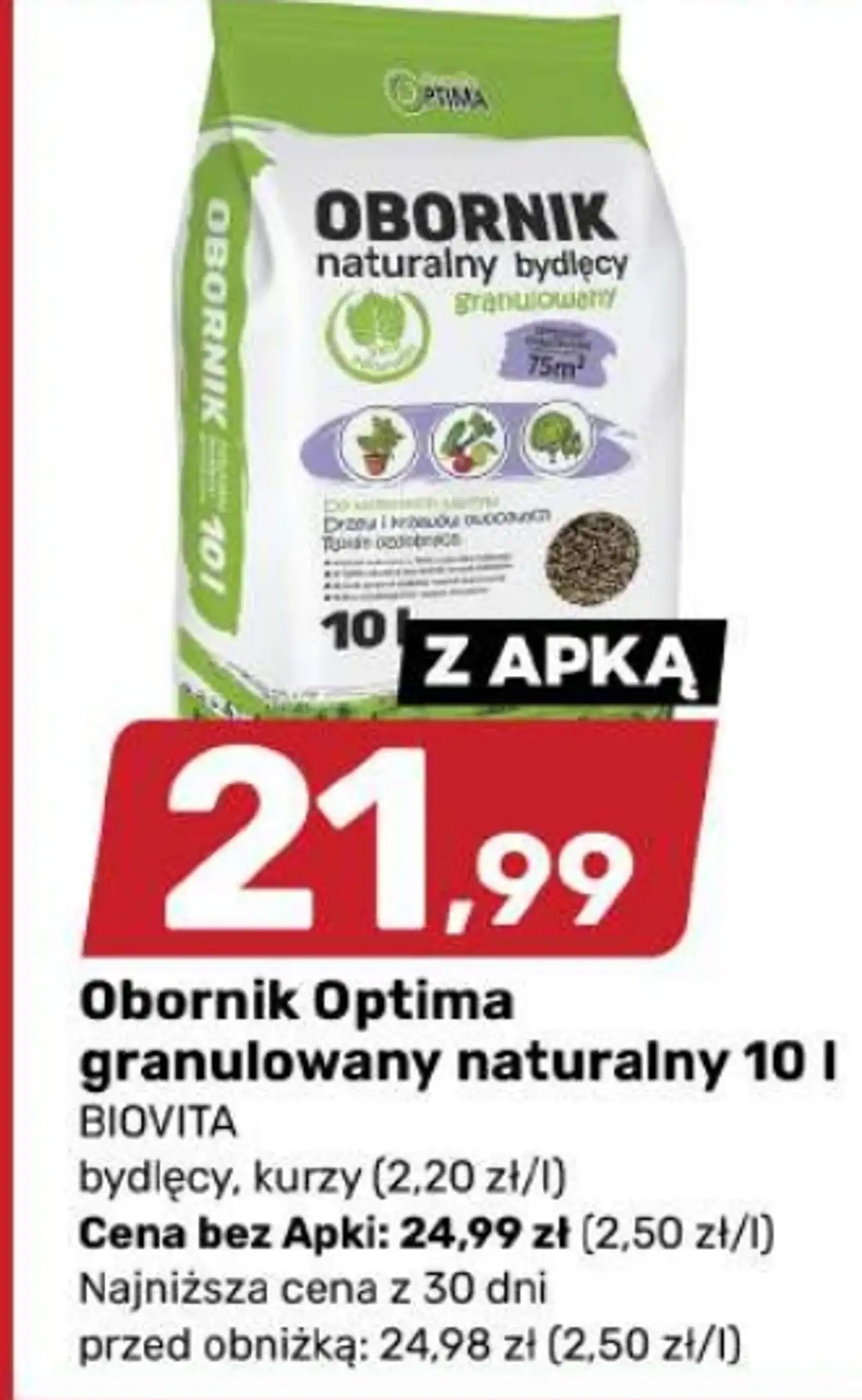 Obornik Optima granulowany naturalny 10 l