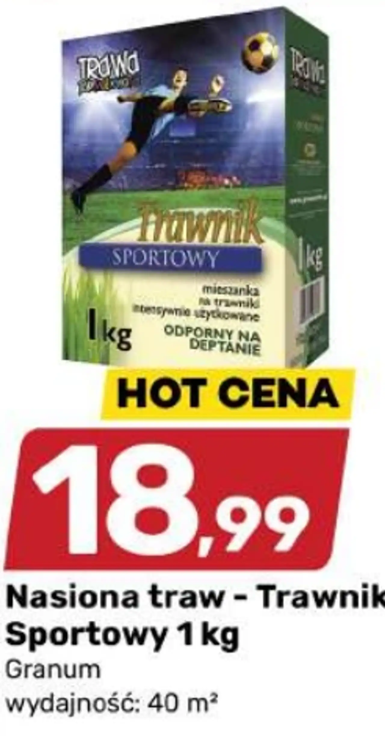 Nasiona traw - Trawnik Sportowy Granum 1 kg