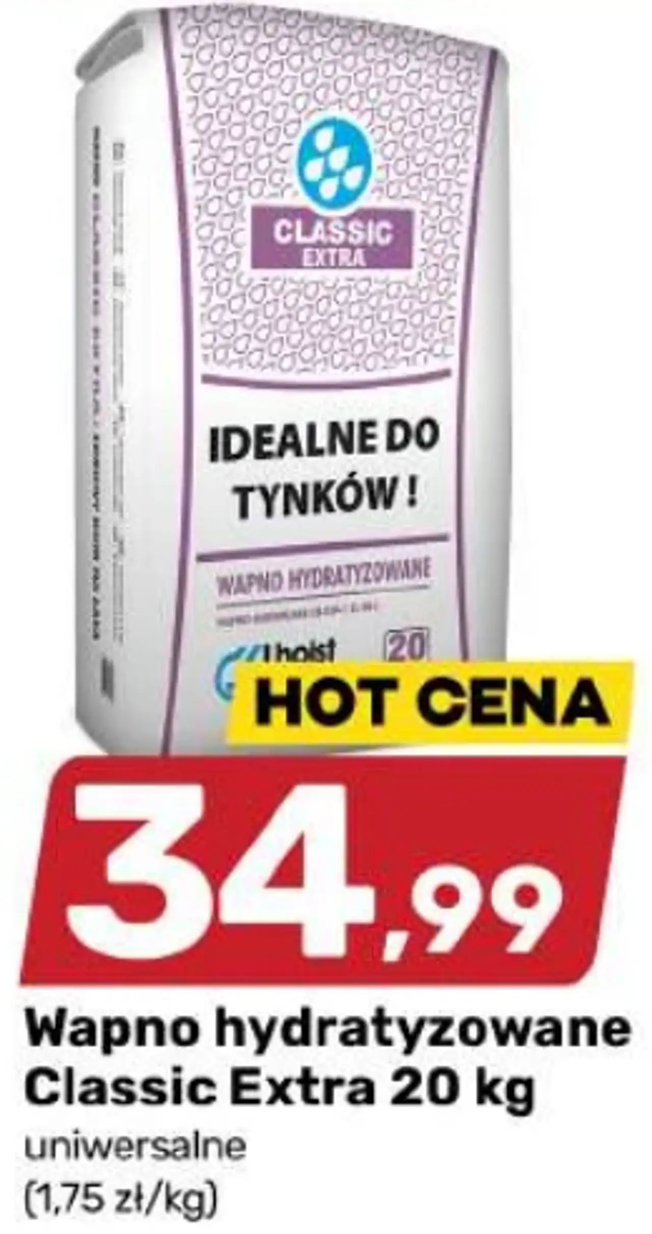 Wapno hydratyzowane Classic Extra 20 kg