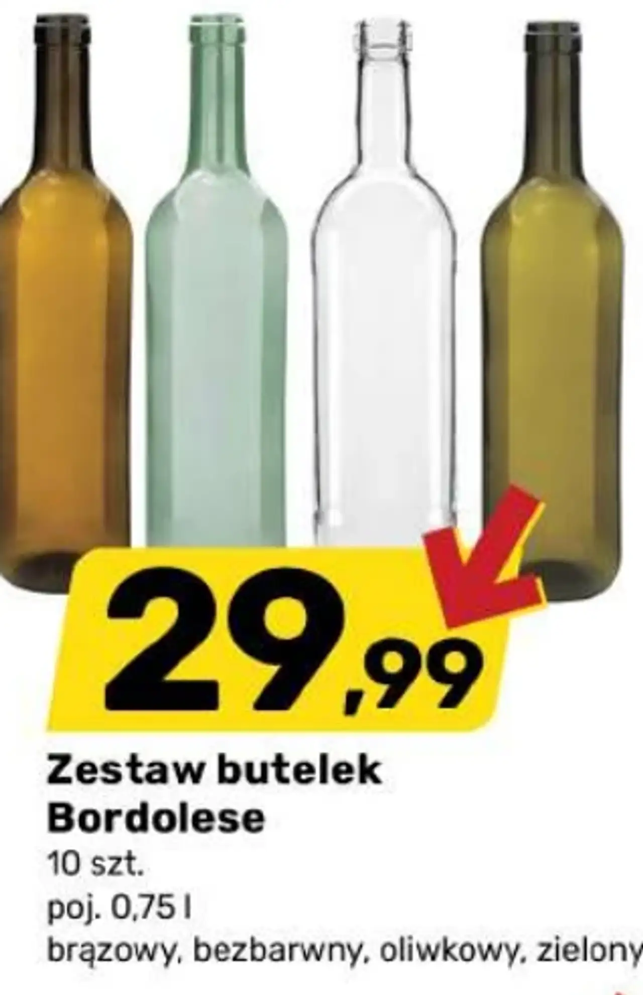 Zestaw butelek Bordolese 10 szt.