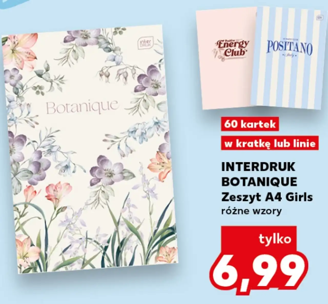 INTERDRUK BOTANIQUE Zeszyt A4 Girls różne wzory