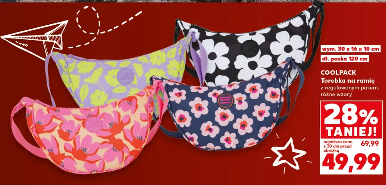 COOLPACK Torebka na ramię z regulowanym pasem