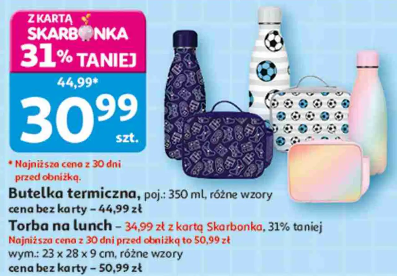 Butelka termiczna lub Torba na lunch