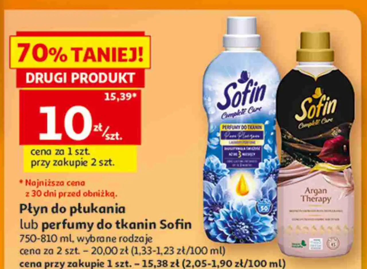 Płyn do płukania lub perfumy do tkanin Sofin