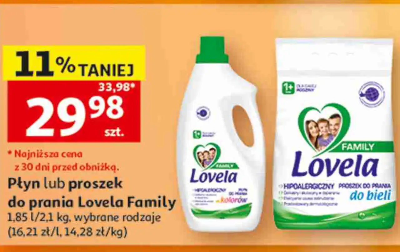 Płyn lub proszek do prania Lovela Family