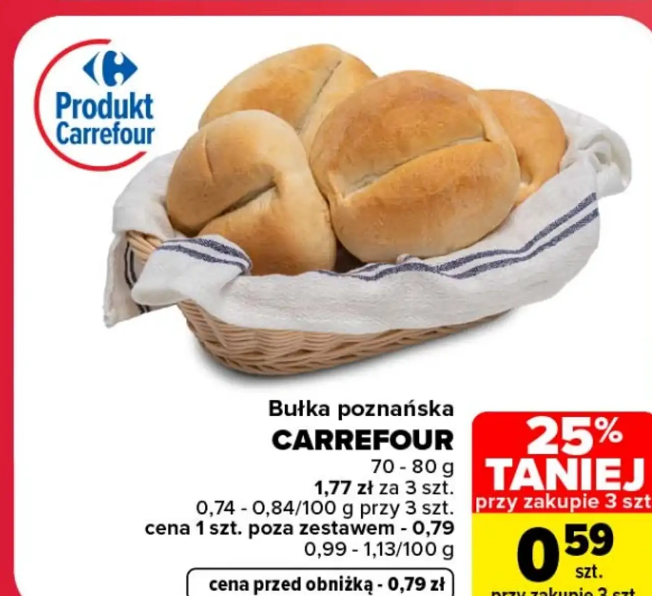 Bułka poznańska CARREFOUR