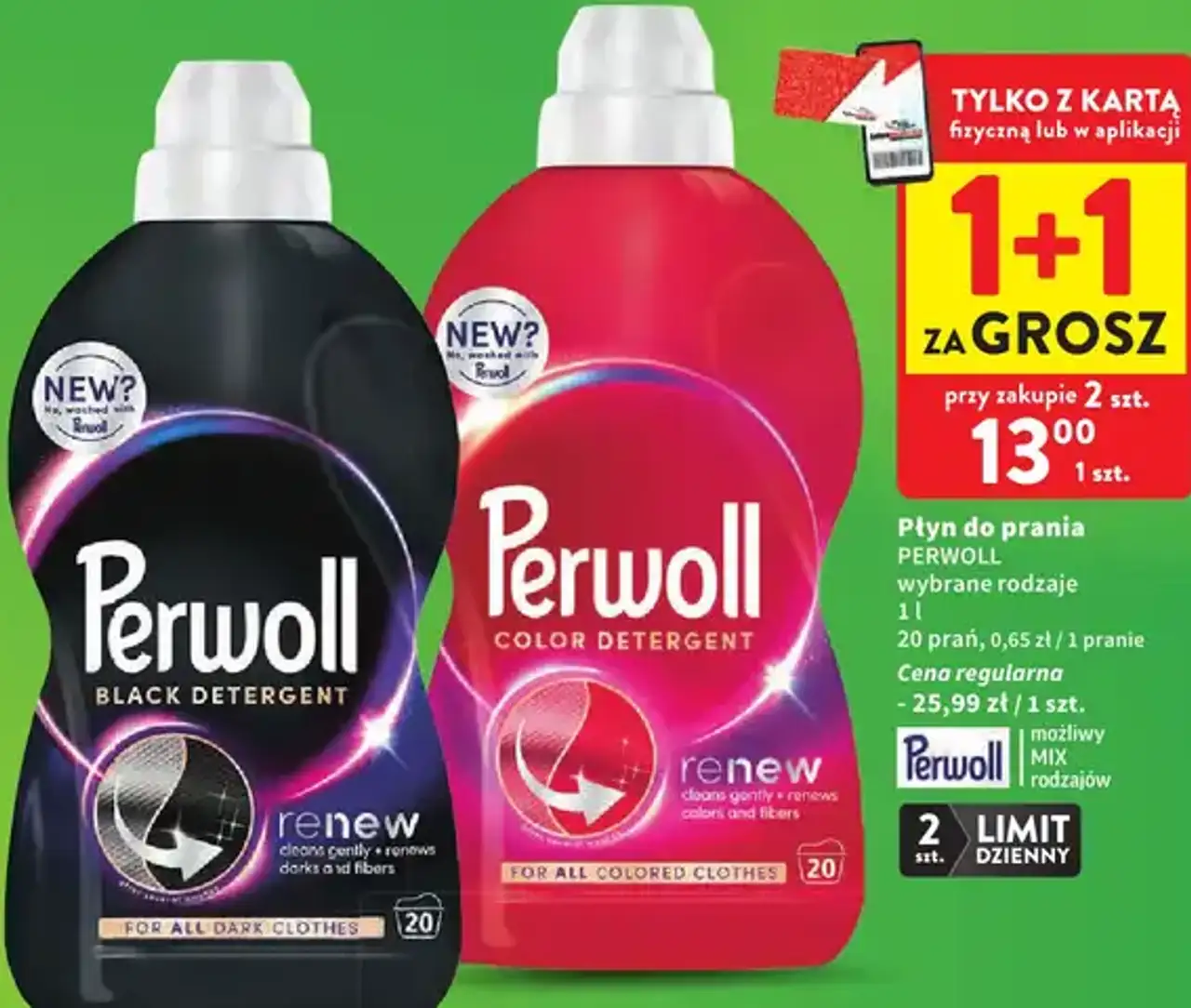 Płyn do prania Perwoll wybrane rodzaje