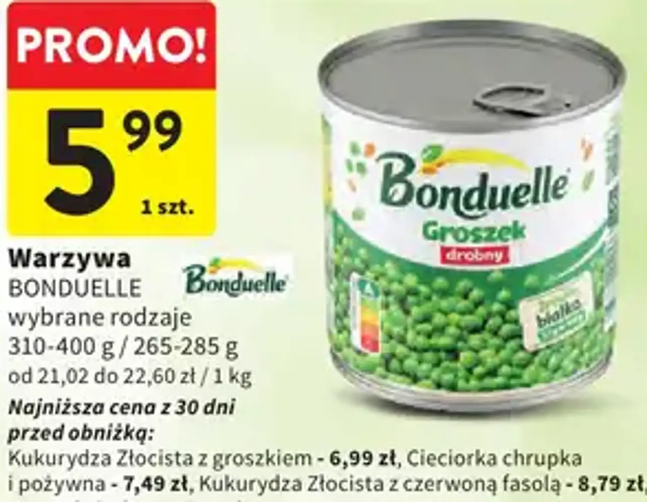 Groszek drobny Bonduelle