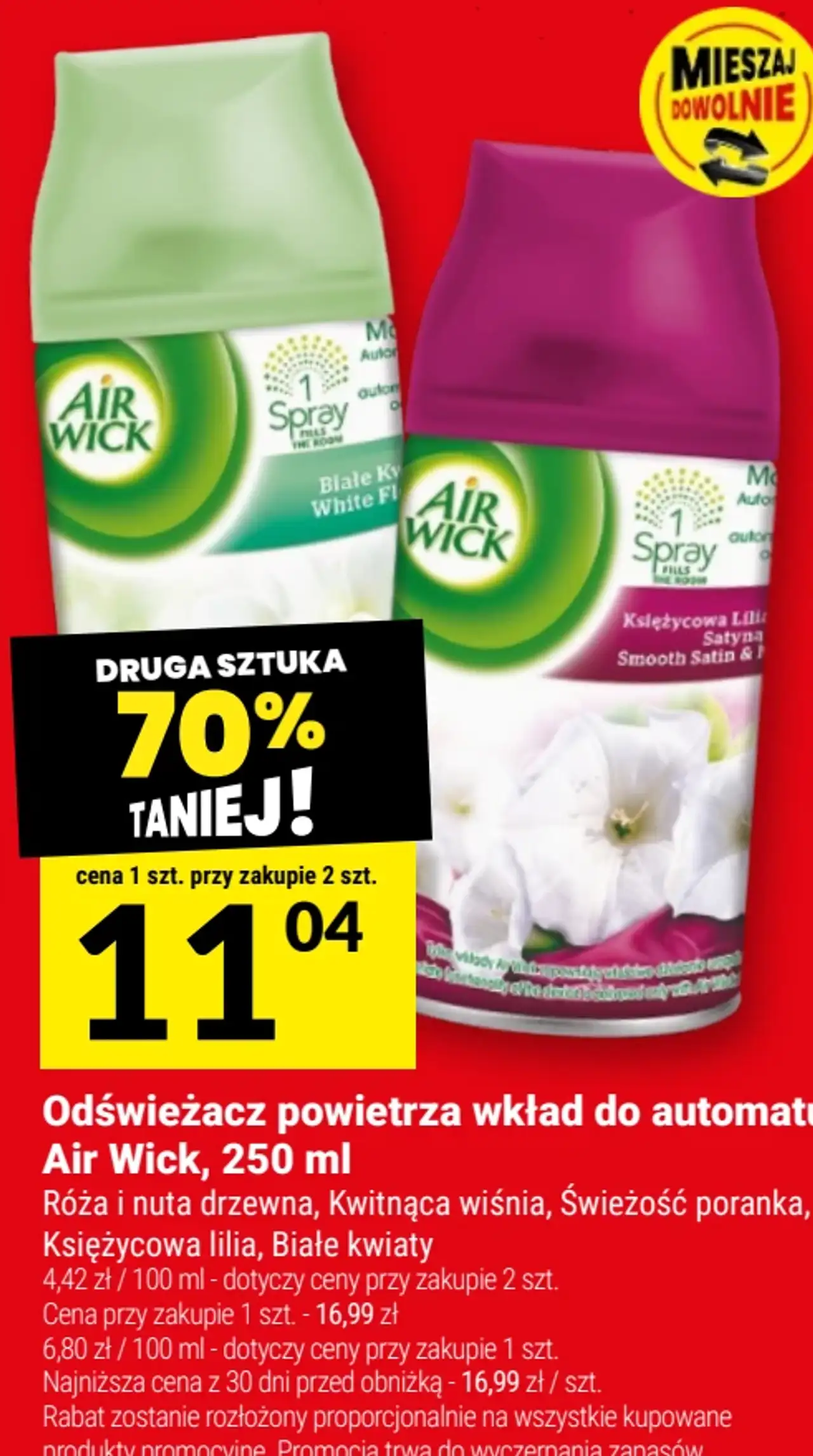 Odświeżacz powietrza wkład do automatu Air Wick, 250 ml